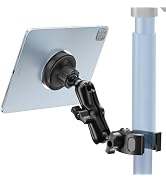OHLPRO Magnetic Tablet Holder for Mic Stand,360° Adjustable Microphone Music Stand Phone Holder M...