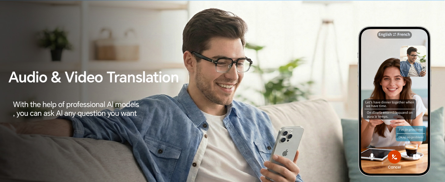 translation glasses for men