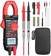 Proster Digital Clamp Meter 2000Counts TRMS 600A AC Current AC/DC Voltage NCV Continuity Resistan...