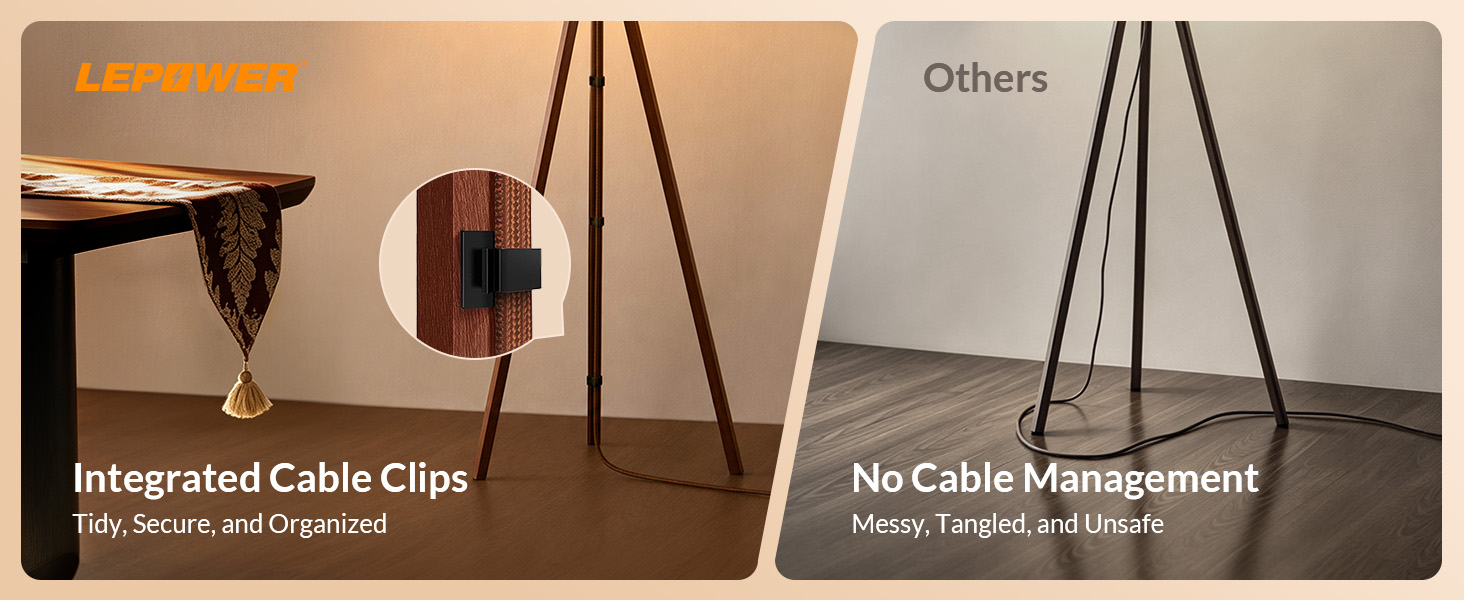 floor lamp for living room mid century standing lamp modern wood rustic for bedroom office dorm
