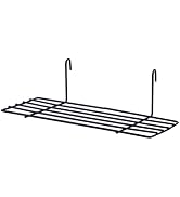 Zerodeko Wall Mount Shelves Wire Shelf Rack Straight Shelf Bracket Picture Ledge Shelf Wire Stora...