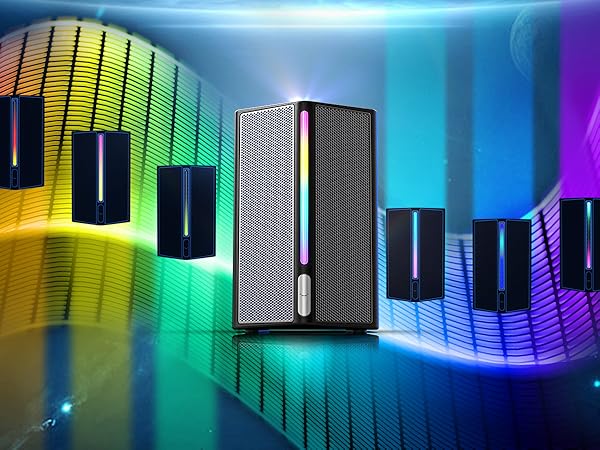 rgb lighting gaming speakers