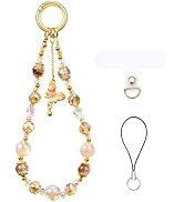 BEEFLYING Crystal Bead Phone Bracelet Strap, Cellphone Bow Charms Wristlet Lanyard for Women, Kaw...
