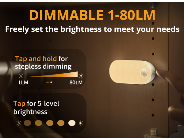 adjustable brightness night light
