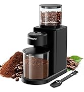 KIRAINAFLY Conical Burr Coffee Grinder Electric, Coffee Grinders for Home Use with 25 Adjustable ...