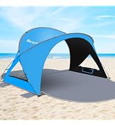 Gorich Beach Tent Sun Shelter with UPF50+ UV Protection for 3/4-5/6-7 Person, Lightweight & Porta...