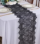 Black Lace Table Runner
