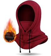 Finvizo Winter Balaclava Ski Mask: Hood Hats Fleece Balaclava Face Mask Men Women Warm Face Cover...