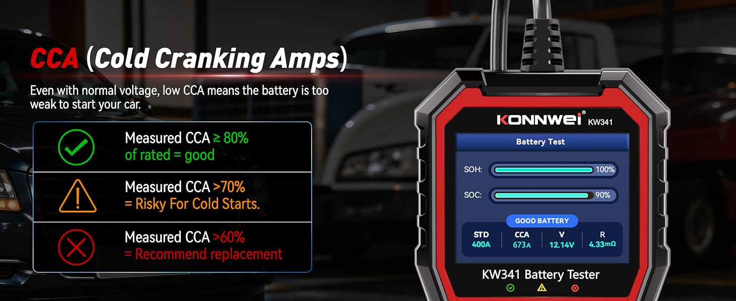 KW341 Battery Tester