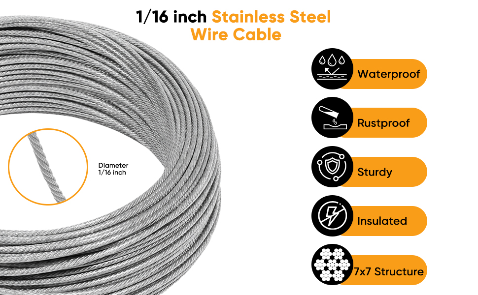 1/16 inch Wire Cable