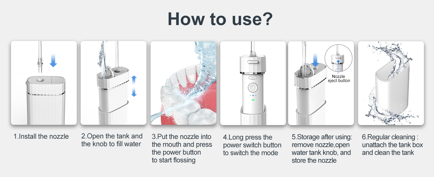 13 Water Dental flosser