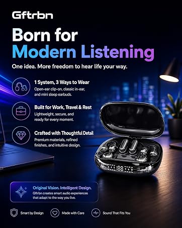 6-in-1 Smart Wireless Earbuds