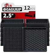 Non Slip Furniture Pads- 2.5"x2.5" Square Anti Skid Caster Cups Furniture Coasters, Anti-Sliding ...