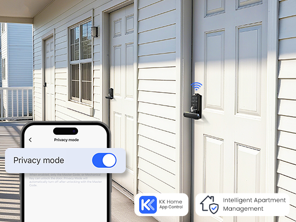 keypad door lock with handle