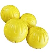 BTFLKNS 2Pcs Diameter 3.54inch Large Dog Rope Ball, EVA Rubber Ball on a Rope Dog Toy can Floats ...
