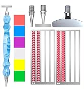 LEIYULY 12 PCS Diamond Art Pen with Ruler, 1,7 Beads Stainless Steel Nibs and Square & Round Diam...