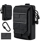 IronSeals Tactical Molle Pouch Multi-Purpose Compact Utility Pouch Waist Belt Phone Holster for i...