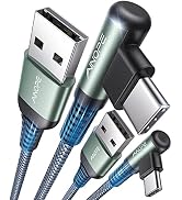 AINOPE Car Carplay Cable for iPhone 17 16 15 Charger Cord, 3.1A USB to USB C Cable 2-Pack 3.3FT f...