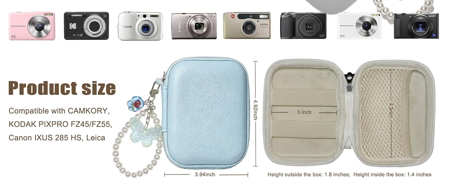 digital camera case kodak pixpro bag small cameras cases powershot fz45 fz55 canon ixuscamera bag