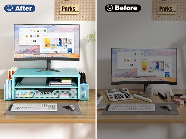 monitor stand for desk organizers and accessories computer stand riser office organization desktop