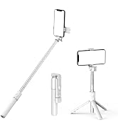 PINHEN Selfie Stick Tripod with Light, Extendable 360° Rotation Tripod Stand with Detachable Wire...
