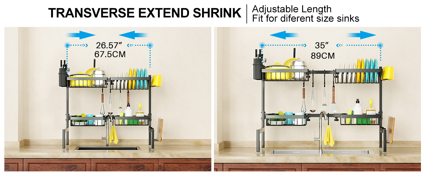 over sink dish dring rack
