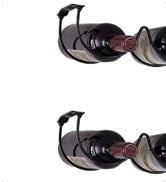 under cabinet wine rack black left