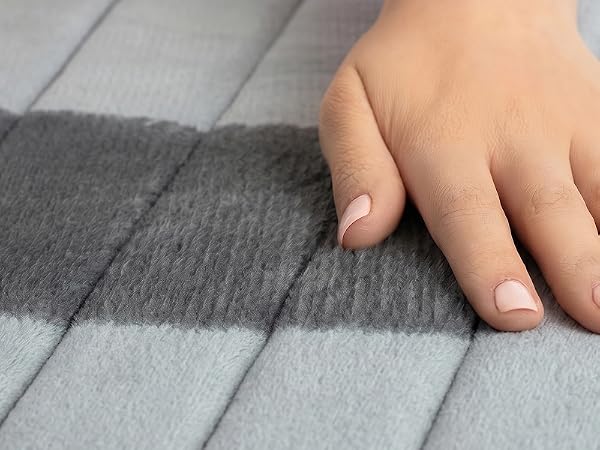 soft velvet, bathroom rugs, striped memory foam bath mat, bathroom mat quick dry