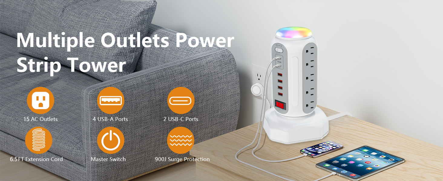usb c charging tower