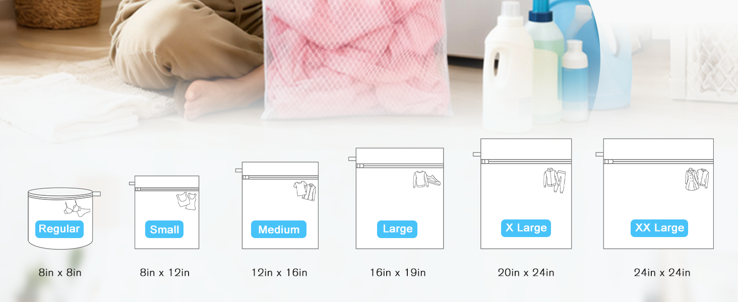 mesh laundry bags washing machine dirty clothes 2 pack heavy duty travel laundry bags delicates