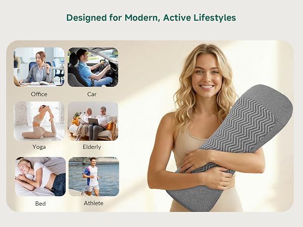 lumbar support back massage pillow