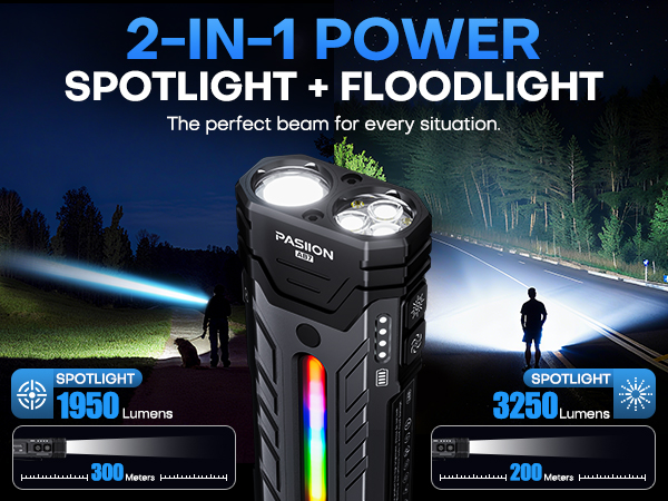 flat flashlight rechargeable