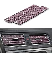 LivTee Bling Car Air Vent Outlet Moulding Trim, 10PCS Car Air Conditioner Decoration Strip, Bling...