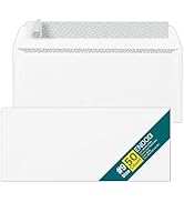 #9 Envelopes Self Seal - 50 Pack - Security Tinted 3 7/8" x 8 7/8" Business Envelopes Peel & Seal...