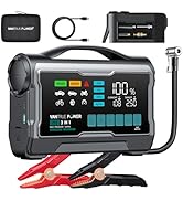 VANTRUE POWER JS2 2500A Jump Starter with 160PSI Air Compressor, 12V Car Battery Booster with 9" ...