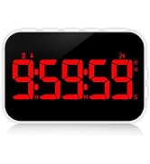 KMMKGG LED Timer for Cooking, with Voice Reminder, Digital Magnetic Timer, Countdown/Up, Recharge...