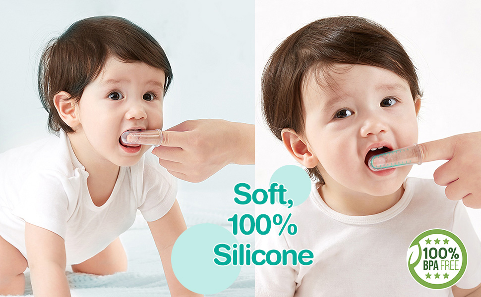 finger tooth brushing baby