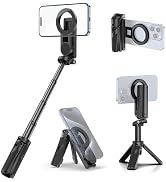 ULANZI JJ03 Magnetic Tripod for Phone with Remote Control, 3-in-1 Selfie Stick Handle Grip 360° R...