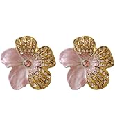 Pasiir Unique Flower Metal Cabinet Knobs, Set of 2, Hand-Painted Drawer Pulls with Mounting Screw...