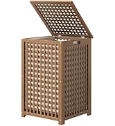 oakvivo Laundry Basket with Lid, Bamboo Laundry Hamper with Handles and Removable Liner Bag, Clot...