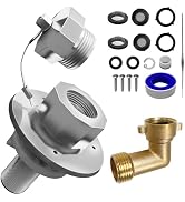 baidice Upgrade RV Water Inlet: Stainless Steel with Quick Connect, 90° Elbow & Check Valve, 3/4â??...