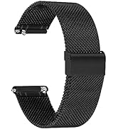 TStrap Mesh Watch Band Metal - Black Quick Release Watch Bands for Men Women - Stainless Steel Sm...