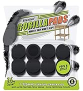 Slipstick GorillaPads CB147 Non Slip Furniture Pads/Gripper Feet (Set of 16) Self Adhesive Rubber...