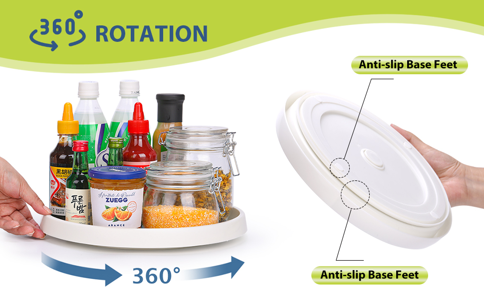 lazy susan turntable for cabinet