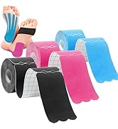 Kinesiology Tape Pro (120 Precut Strips,2 * 6 inch,6 Yard) Waterproof Breathable Athletic Elastic...
