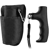 Monopod Handle Adapter Set Walking Stick Cane Handle with Monopod Waist Bag for Trekking Hiking C...