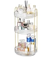 GTI 360° Rotating Makeup Organizer, 3 Tier Large Capacity Perfume Cosmetics Skincare Vanity Organ...