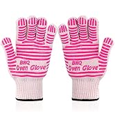 Extreme Heat Resistant Oven Gloves - EN407 Certified 932F - Cooking Gloves for BBQ, Grilling, Bak...