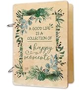 SUPERDANT Happy Moments Greeting Card Organizer Birthday Gift Card Holder Green Leaves Cards Keep...