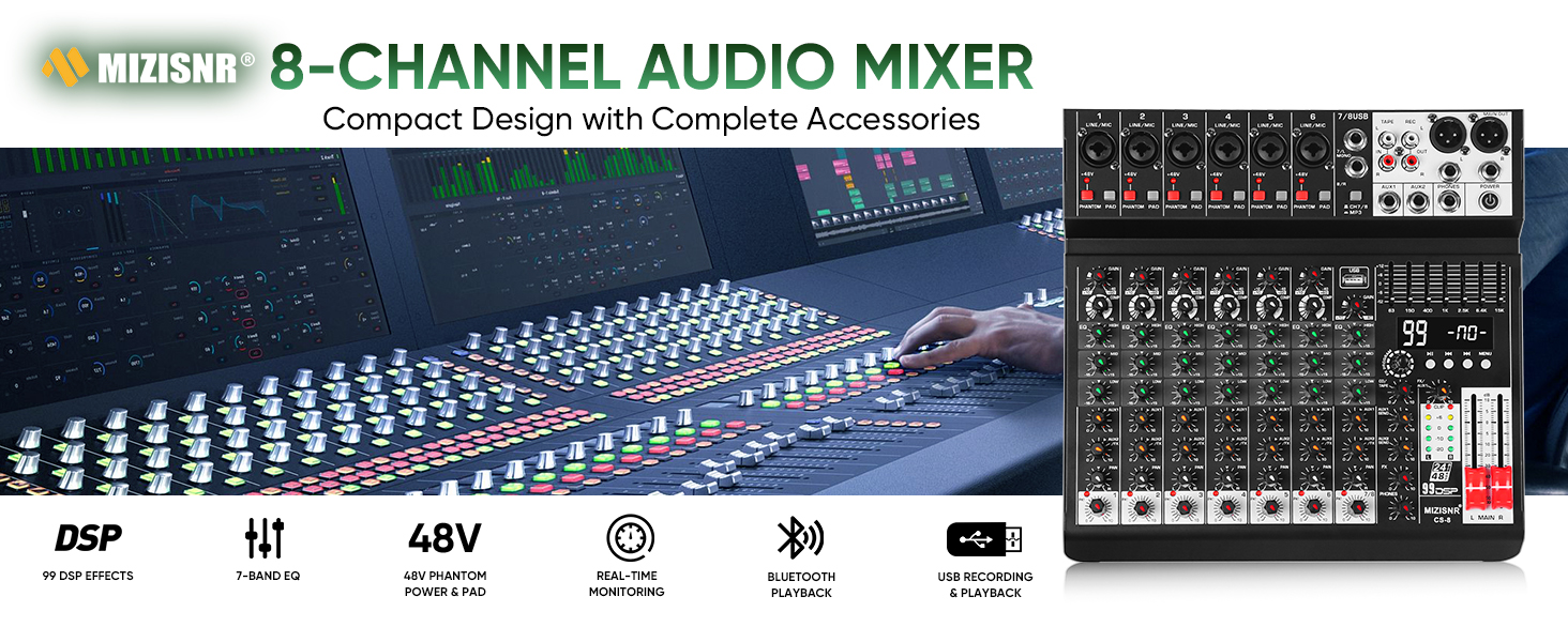 6-CHANNEL AUDIO MIXER